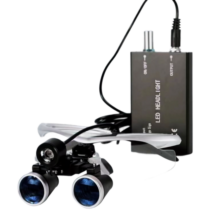 High-Precision Dental Loupes 2.5X/3.5X with Adjustable LED