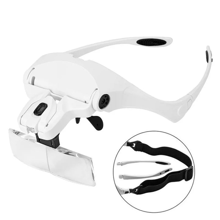 Professional Dental Head Magnifier with LED and 5 Lenses