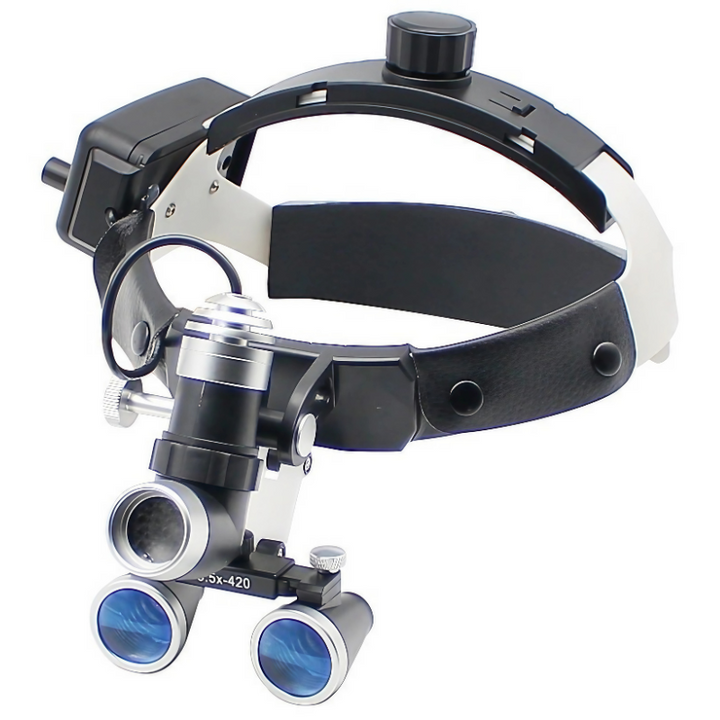 Professional Dental and Surgical Headband Loupes with LED Illumination